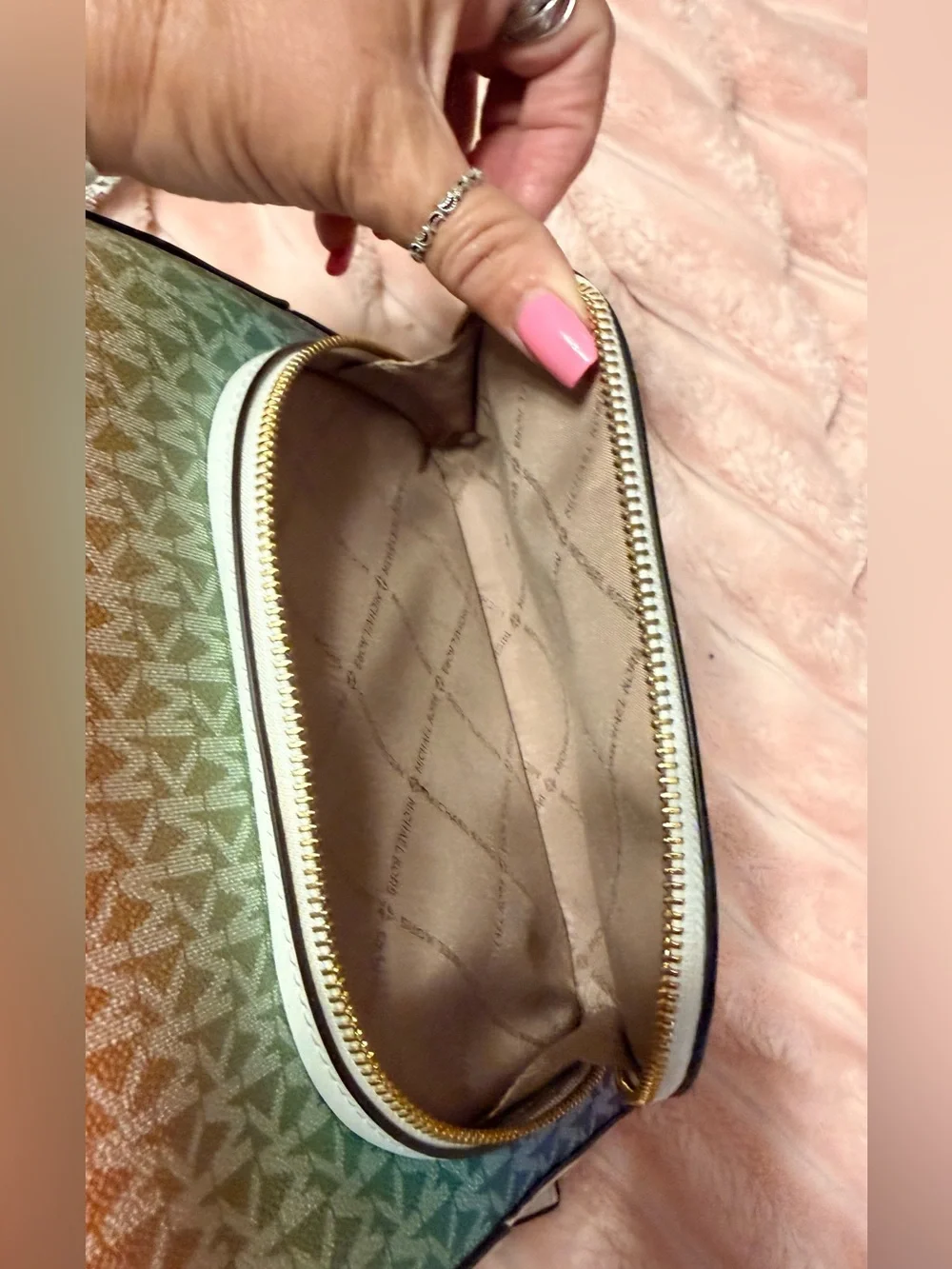 Michael Kors Rainbow Gradient Logo Backpack - Multicolor